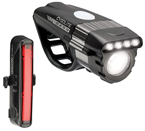 CYGOLITE Dash Pro 600 Lumen Headlight & Hotrod 50 Lumen Tail Light USB Rechargeable Bicycle Light Combo Set