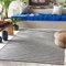 Livabliss Valencia Outdoor Teppich - Wetterfest für Balkon, Terrasse, Garten, Küche - 80x150 cm - Boho Style in Grau und Creme