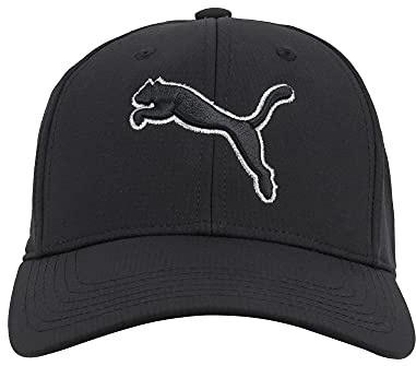 Puma Evercat Dillon - Berretto Elasticizzato, Nero/Argento, Large-X-Large