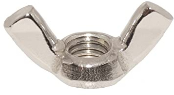 Tuercas de mariposa M14, 6 unidades, forma americana con alas angulares, similar a DIN 315 A2, acero inoxidable
