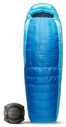 Sea to Summit - Trek Daunenschlafsack Long (-18°C) - Mumienschlafsack - Ultra-Dry Down 650+ Loft - 2 Jahreszeiten - Zip Coupling - Alle Outdoor-Aktivitäten - Blue - 2098g