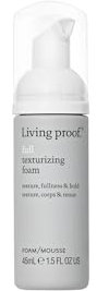 Living Proof Full Texturizing Foam | Schiuma secca volumizzante, dona texture e struttura durante lo styling | Protezione dal calore ideale | Cruelty Free, senza siliconi, parabeni, solfati | 45ml