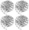 WOPPLXY 4 pezzi catena in acciaio inox lunga 2 m, catena Ø 3 mm da appendere, catena in acciaio inox 304 per sacchi di sabbia, amache, altalene, poltrona sospesa