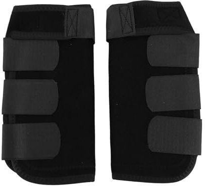 Asixxsix Neopren-Pferdegamaschen, Kollisionssicheres Design, Pferdebeinbandagen, Verstellbare Riemen, Reitpflege mit Schutzausrüstung für Reitaktivitäten (M)