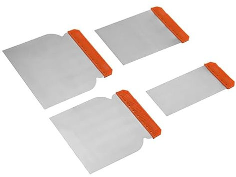 Espátulas de Acero Inoxidable,Drywall Putty Knife,Juego de 4 Espátulas de Metal de Acero Inoxidable,Cuchillos Metálicos de Masilla,Paint Scraper,Kit de 4 Espátulas Emplastecer Inoxidables,4PCS