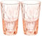 Koziol Superglas Club No. 6, 2 Stück, 300 ml, Cocktail-Glas aus kristallklarem Kunststoff, luxuriös, unzerbrechlich, wiederverwendbar, Party, Camping, 2er Set (Rose Quartz)
