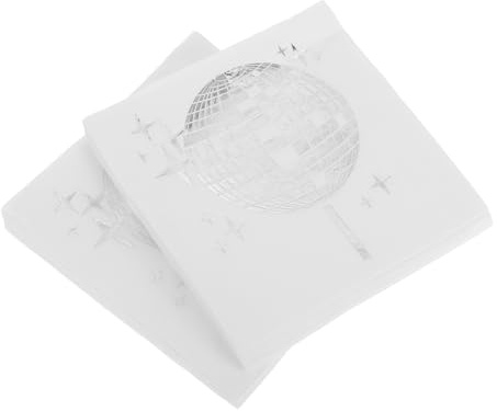 KOCKSHION 40pezzi Tovaglioli da Discoteca Vintage Quadrati di Carta per Bevande Articoli per Feste Tema Discoteca per Bar Hotel Caffetterie Usi Multipli