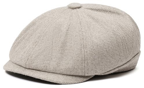 SAKTHIVEL Boinas Hombre Gorras Planas Algodón Irlandesa Newsboy Sombreros Gatsby Gorra Beret Flat Cap
