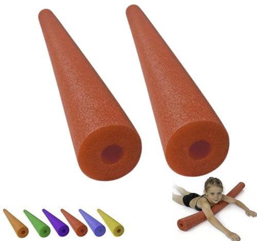 2 Stück poolnudel Schaumstoff, schwimmnudel für Kinder Erwachsene, poolnudel mit Loch, Flexible Schaumstoffschlauch, weich Pool Noodle, Schwimmhilfen für Training, Sommerparty, Wassersport(C)