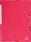 EXACOMPTA Chemise à élastiques Maxi capacity carte lustrée 425g Nature Future A4 Rouge