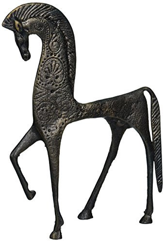 Design Toscano - Figurín de Hierro Fundido para Jardín, Bronce, Escultura, Clásica, Caballo