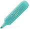 Faber-Castell 154658 - Caja Con 10 marcadores fluorescentes tonos Pastel Textliner 1546, Color Turquesa