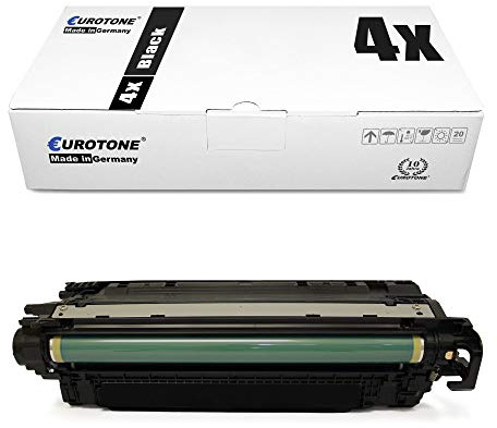 4X Eurotone kompatibler Toner für HP Color Laserjet Enterprise M 552 553 wie CF360A CF 360 A 508A Black