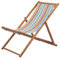 vidaXL Holz Strandliege Mehrfarbig Sonnenliege Liegestuhl Strandstuhl Garten