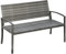 Outsunny Patio Rattan 2 Seater Garden Bench Wicker Weave Love Seater Armchair Furniture Outdoor Garden Conservatory Chair Grey