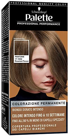 Schwarzkopf, Palette Colorazione Permanente, Tinta per Capelli, Crema Professionale, Sistema Anti-danni, Tonalità Pantone 6-66 Biondo Dorato Intenso