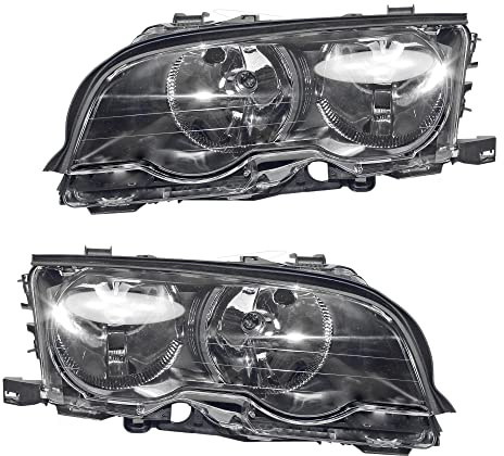 ATEC Germany 2x phares avant Phares principaux H7/ H7 gauche + droite Compatible avec BMW Série 3 Cabriolet (E46), 3 Coupé (E46)