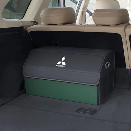 JOEBO Auto Lagerung Tasche Klapp Reise Aufräumen Box Stamm Werkzeuge Fall Für Mits-ubishi L200 Lancer Legnum Lancer Evolution Libero Minica Mirage Montero,Green