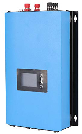 Netzgekoppelter Wechselrichter 2000W DC 45-90V auf AC 220V für Windturbinen mit Lastwiderstand-Set, Reine Sinuswelle, EU-Stecker, kompatibel mit 48V AC Windgeneratoren Ausgestattet mit WiFi