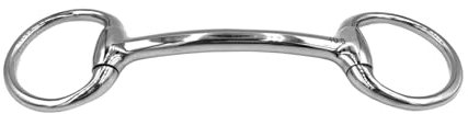 Equine Smile ES0095 Gebiss Olivenkopfstange Stangengebiss aus Edelstahl vom Pony bis zur vollen Größe Ringdurchmesser 55 mm Gebissstärke 13 mm (14.5 cm)