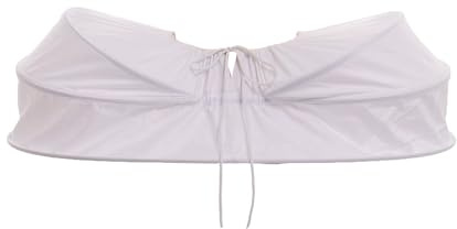 Linghe Elizabeth Hoop Skirt Bridal Dress Gown Slip Petticoat White | Rococo Lolita Cosplay Cage Pannier for Women White