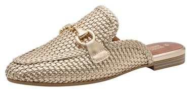 Marco Tozzi Sabot Stylish Women's Slippers, Gold, 9.5 Women