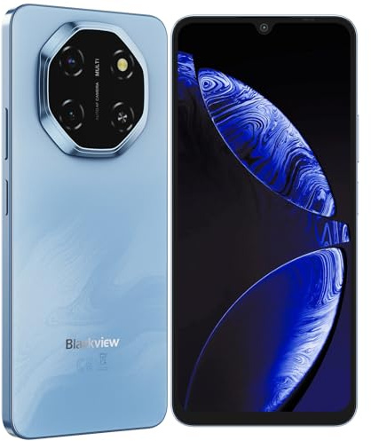 Blackview SHARK 6 Smart Phone, 5G Sim-Free & Unlocked Mobile Phones, 6.88 120Hz Display, 12GB+128GB/2TB, Android 15 Phone 16MP+8MP AI Camera, 5000mAh/18W, Fingerprint/Eye Comfort Mode, GPS/OTG/NFC