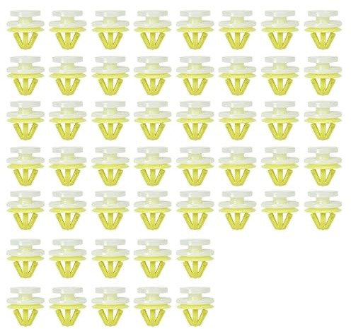 50 Pièces Panneau de Carte Porte Intérieure de Clips, Clips pour Porte de Voiture, pour Laguna Scenic Master Megane Twingo Traffic Kangoo Compatible avec Opel Vivaro Movano