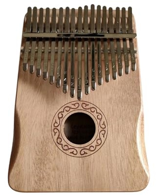 Kalimba De 17 O 21 Teclas Piano Pulgar Profesional Madera Maciza Tono Claro Y Resonancia Rica Incluye Martillo Afinación(21 notes -8)