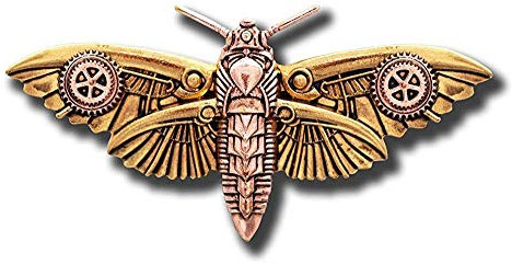 Anne Stokes Die Magradore Motte Steampunk Brosche