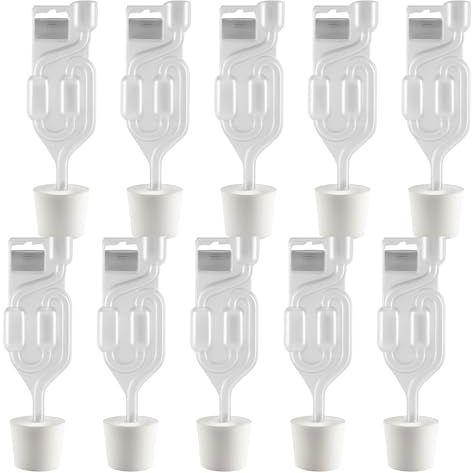 10x Tätande Jäspropp 41/37 mm + Jäsrör – Hemvinframställning, Klarningsprocess, Syrefri Jäsning