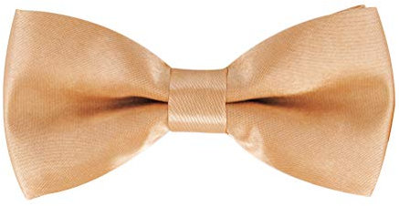 axy Kinderfliege, Jungen Fliege, bereits gebunden, Konfirmation verstellbar KFLI1 (Beige)