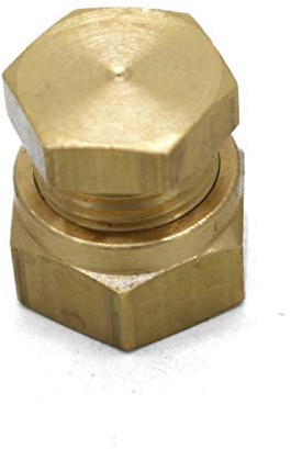 qcl British Made 6mm Stop End Brass Compression Fitting