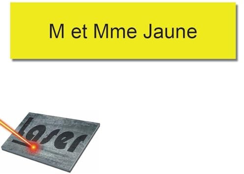 Mygoodprice - Placa para buzón autoadhesiva y personalizable de 10 x 2,5 cm, 1-3 líneas