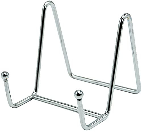 SZXMDKH 3-Inch Plate Display Stand, Metal Picture Easel, Holder, Decorative Plate, Dish, Tabletop Art
