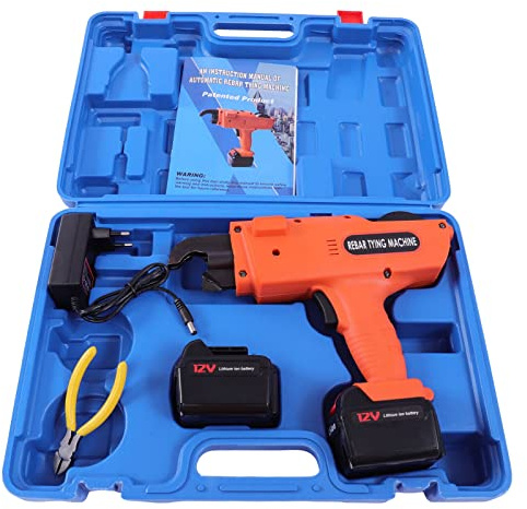 Rebar Machine à lier, électrique, 12 V, 6-25 mm, bande en acier, serre-fil automatique, machine à lier, outil de cerclage rapide