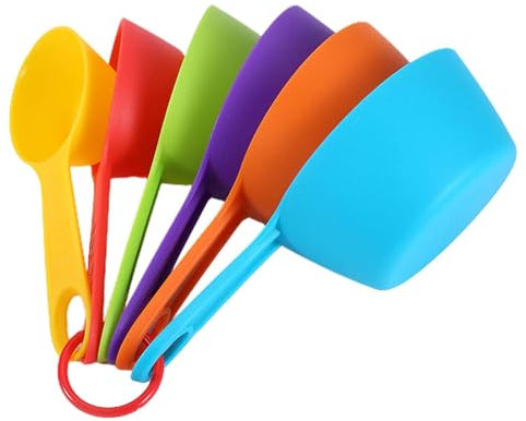 Set di misurini da cucina | Cucchiai di misurazione con bilancia | Cucchiai impilabili per principianti per farina, sale e fagioli , set di misurini