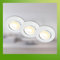 BRILONER - 3er Set LED Einbaustrahler 230V Gehäuse 50% recycelt, Schwenkbar, Ra90, Farbtemperaturwechsel, LED Spot, flach, Deckenspots, Einbauleuchten, 68mm Lochmass, 90x24mm (DxH), Weiß