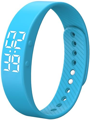 findtime Fitnessuhr Damen Herren Uhr Digital Schrittzähler ohne App und Handy Laufuhr Kalorien Distanz Fitnessarmband Armbanduhr Digital Uhr Armband Stoppuhr Wecker Sport Kinderuhr Fitnesstracker