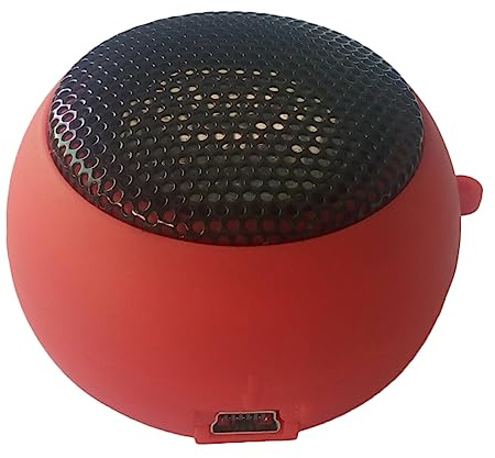 DIYEAH Altavoz Mini USB Recargable con Entrada Aux para Laptop Teléfono y Tablet Sonido Potente y Diseño Compacto para Uso Portátil