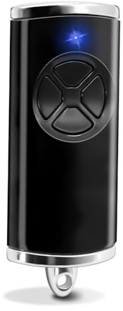 1 Stück Ersatz Handsender für hse4-868-bs, Garagentoröffner 868,3 MHz 4 Kanäle Kompatibel mit hse4-868-bs, hse2-868-bs(Schwarz)