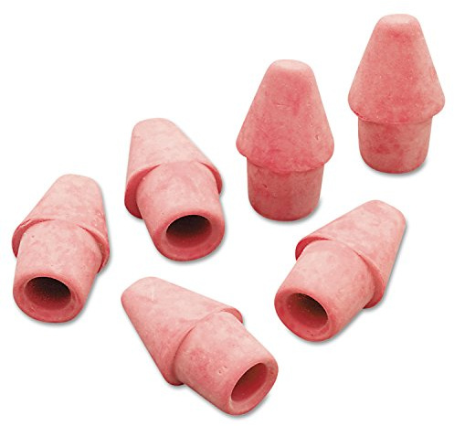 Paper Mate Arrowhead Pink Cap Erasers, 144 Count (73015), Rubber