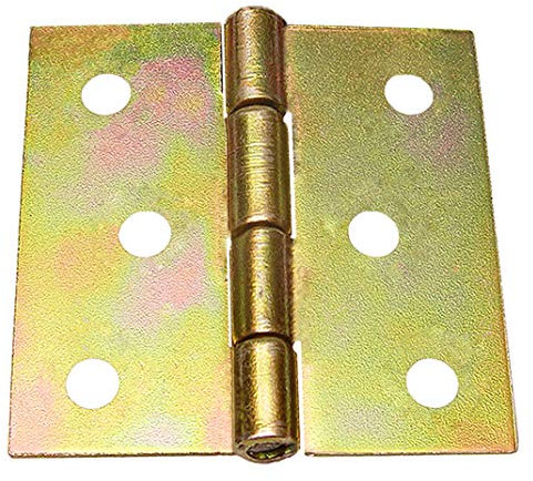 50 Möbelscharniere Gerollte Scharniere Türscharniere Möbelband 40 x 41 mm Gelb Verzinkt