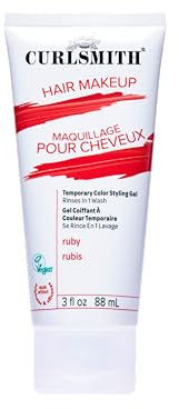 Curlsmith - Hair Makeup - Vegane temporäre Haarfarbe und Styling-Gel (Rubinrot)