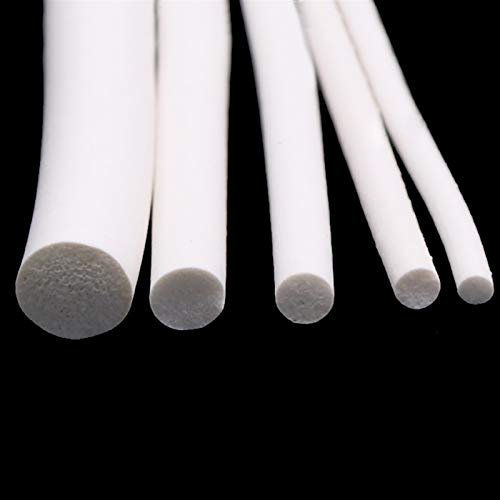 Pangyoo PYouo-Sealing strip Rubber Sponge Strip White Closed Cell Circular Foam Backer Rod Seal Silicone, Efficient sealing (Shape : O, Width : 5mm 5M)