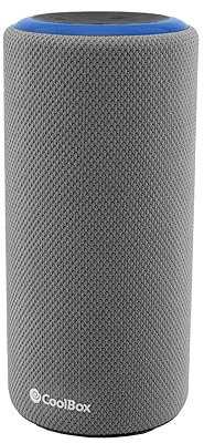 CoolBox Drop G232 - Altavoz Bluetooth Potente 7W RMS x 2, Reproducción por Bluetooth 5.3 + Cable Auxiliar Incluido + Lector microSD, Resistencia al Agua IPX6, Función Manos Libres. Color Gris
