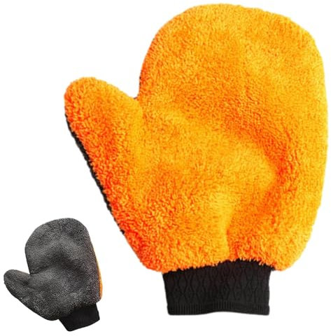 Mikrofaser-Autowaschhandschuh, Kratzfeste Auto-Reinigungshandschuhe, Autowasch-Trocknungshandschuhe, Auto-Reinigungs-Mikrofaserhandschuh, Wiederverwendbarer Waschhandschuh Für Die Autowäsche