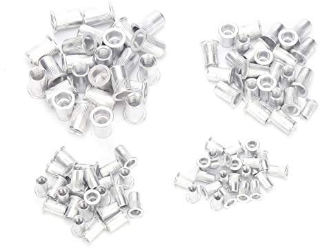 100 Pz M4 M5 M6 M8 Rivnut Rivettatura Cieca Dadi Set Rivetti Dadi Inserti Filettati Assortimento Set Dado Accessori Per Utensili