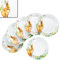 MamboCat 6er Set Osterfreude Kuchenteller I Ø 19,4cm I frühlingshafte Porzellan-Frühstücksteller mit Osterhasen-Dekor für 6 Personen I kleine Teller für Salat, Dessert, Fingerfood & Co.