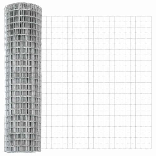 vidaXL Eurogärdsel 1 x 10 m PVC-belagt järn